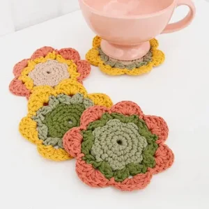 0-1499 Blooming Coasters by DROPS Design Nedsatt pris